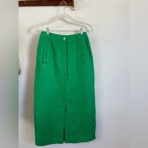Vintage Liz Claiborne linen midi skirt